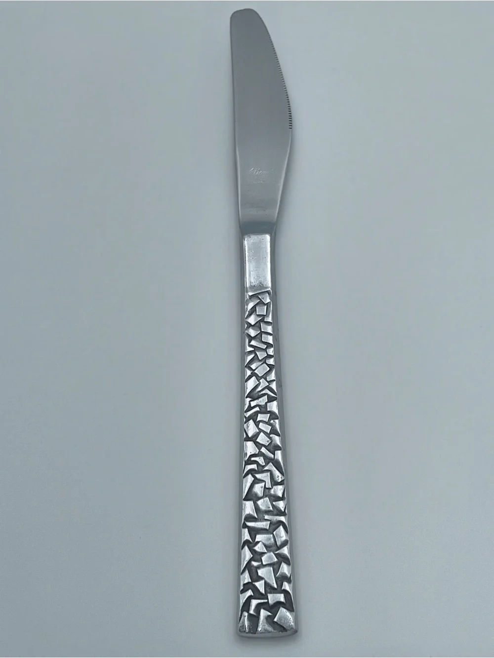 Vintage National Silver PAMPLONA 4 Stainless Steel Dinner Knives & Sugar Spoon